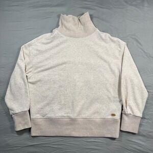 Scotch & Soda Maison Scotch Oatmeal Turtleneck Sweatshirt Sz S Chunky Neutral